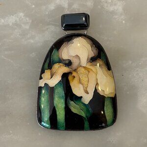 Kathryn Regier Gough Stunning Floral Enamel Pendant